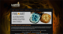 Desktop Screenshot of mysticglasscreations.com